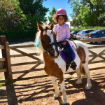 Birthday girl on horse in County Antrim