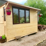 Wooden hut in County Antrim