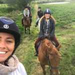 5 girls riding horses in County Antrim